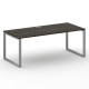 Шифт Стол руководителя прямой без тумбы SK.SR-200.P Дуб Мали/Металл Серый 2000*900*753