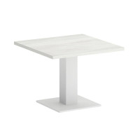 Yalta Стол журнальный квадратный LT.SJ-2 Снежная Патина/Металл Белый 600*600*450