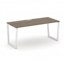 Style Project Direct Стол письменный SN-6T2.SR-013.M Вяз Благородный/Металл Белый/Заглушка Металл Бе
