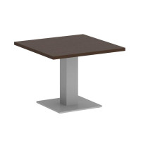 First Стол журнальный квадратный KSJ-2 Венге Цаво/Металл Серый 600*600*450