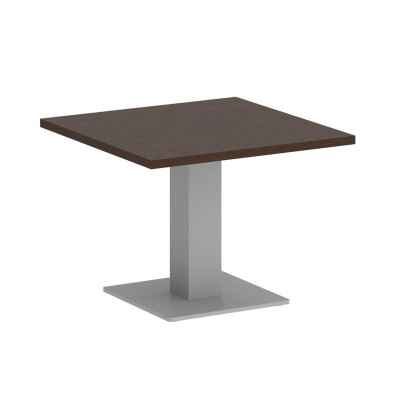 First Стол журнальный квадратный KSJ-2 Венге Цаво/Металл Серый 600*600*450