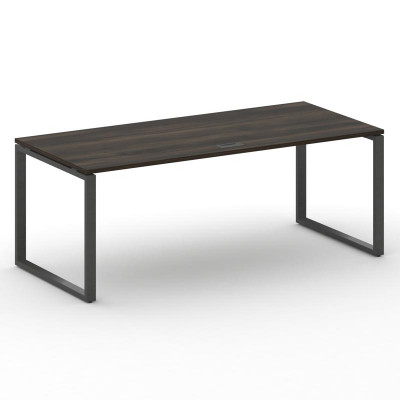 Шифт Стол руководителя прямой без тумбы SK.SR-200.P Дуб Мали/Металл Антрацит 2000*900*753