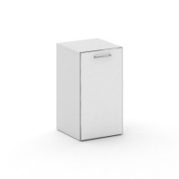Cross Шкаф узкий низкий CR.SU-302 (L) white Белый Бриллиант UM/Лакобель Белый 450*460*807