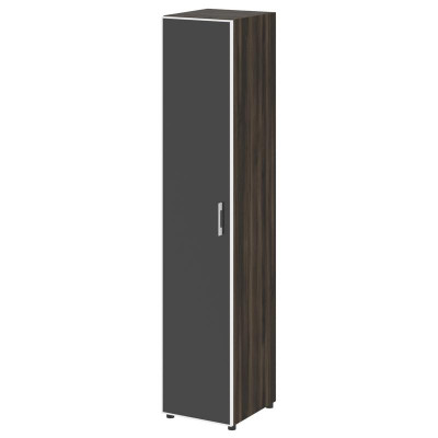 Yalta Шкаф узкий LT.SU-1.10 R (L) black Дуб Мали/Стекло Black 400*450*1987