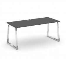 Style Project Direct Lux Стол письменный M-SN-6T1.SR-025.M Антрацит/Нержавеющая Сталь/Хром 1780*800*