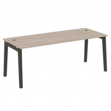 Onix Wood Direct Стол руководителя OW.SRR-6.8 Дуб Аттик/Дуб Темный/Металл Антрацит 1980*800*750