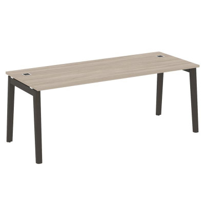 Onix Wood Direct Стол руководителя OW.SRR-6.8 Дуб Аттик/Дуб Темный/Металл Антрацит 1980*800*750