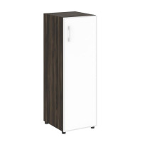 Yalta Шкаф узкий LT.SU-2.4 R (R) white Дуб Мали/Стекло White 400*450*1195