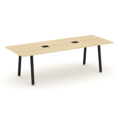 Style Project Direct Стол переговорный SN-6A.SPRG-258 Акация Лорка/Металл Черный/Заглушка Металл Чер