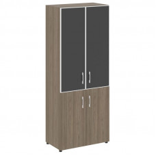 Yalta Шкаф LT.ST-1.2 R black Вяз Благородный/Стекло Black 800*450*1987