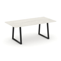 Стол переговорный Стайл Проджект Директ 1980*980*750 SN-6T1.SPRG-198.3 Дуб Наварра/Металл Черный