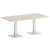 Onix Direct Стол прямоугольный O.SPRG-4 Денвер Светлый/Металл Белый 1800*900*750