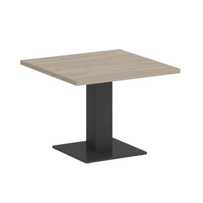 Onix Direct Стол журнальный квадратный O.SJ-2 Дуб Аттик/Металл Антрацит 600*600*450