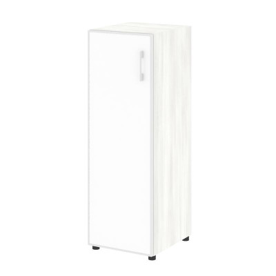 Yalta Шкаф узкий LT.SU-2.4 R (L) white Снежная Патина/Стекло White 400*450*1195