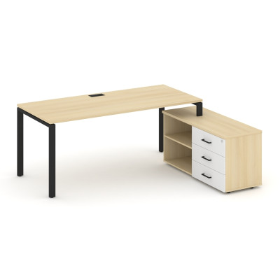 Style Project Direct Стол письменный с греденцией правой SN-6P.SRG-023.M(R) Акация Лорка/Акация Лорк