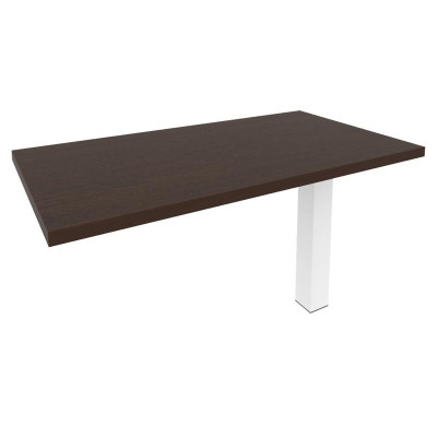 First Брифинг-приставка KB-5 Венге Цаво/Металл Белый 1300*700*765