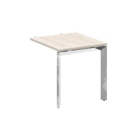 Onix Direct Lux Брифинг-приставка П-обр. м/к M-O.MP-BR-7 Денвер Светлый/Нержавеющая Сталь/Хром 780*7