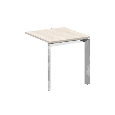 Onix Direct Lux Брифинг-приставка П-обр. м/к M-O.MP-BR-7 Денвер Светлый/Нержавеющая Сталь/Хром 780*7