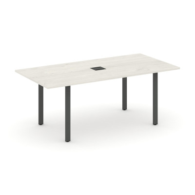 Style Project Direct Стол переговорный SN-6P.SPRG-198 Дуб Наварра/Металл Антрацит/Заглушка Металл Ан