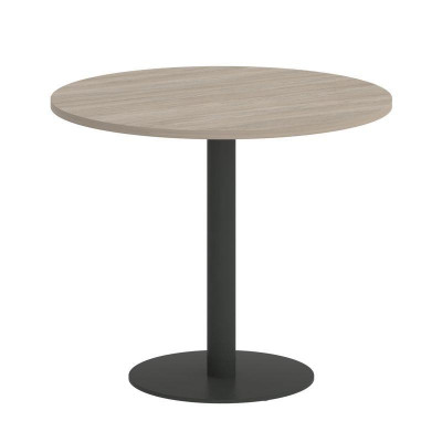 Onix Direct Стол круглый O.SPRG-1 Дуб Аттик/Металл Антрацит 900*900*750