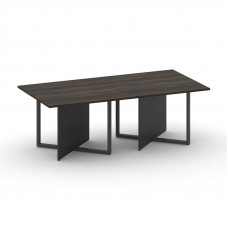 Стол переговорный, двойной, прямоугольный Шифт 2200*1100*753 SK.SP-KV-110-2.P Дуб Мали/Антрацит NEW/Металл Антрацит