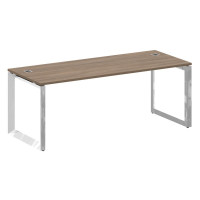 Onix Direct Lux Стол руководителя О-обр. м/к M-O.MO-SRR-6.8 Дуб Аризона/Нержавеющая Сталь/Хром 1980*