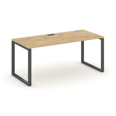 Style Project Direct Стол письменный SN-6O.SR-025.M Тиквуд Светлый/Металл Антрацит/Заглушка Металл А