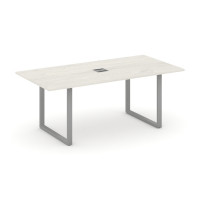 Style Project Direct Стол переговорный SN-6O.SPRG-198 Дуб Наварра/Металл Серый/Заглушка Металл Серый