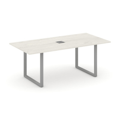 Style Project Direct Стол переговорный SN-6O.SPRG-198 Дуб Наварра/Металл Серый/Заглушка Металл Серый