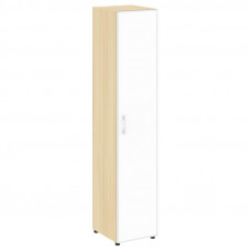 Yalta Шкаф узкий LT.SU-1.10 R (R) white Акация Лорка/Стекло White 400*450*1987