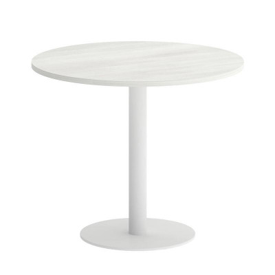 Yalta Стол круглый LT.SPRG-1 Снежная Патина/Металл Белый 900*900*750