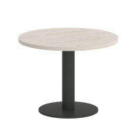 Onix Direct Стол журнальный круглый O.SJ-1 Денвер Светлый/Металл Антрацит 600*600*450