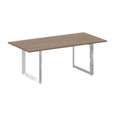 Onix Direct Lux Стол переговорный О-обр. м/к M-O.MO-PRG-19 Дуб Аризона/Нержавеющая Сталь/Хром 1980*9