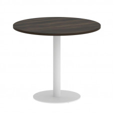 Yalta Стол круглый LT.SPRG-1 Дуб Мали/Металл Белый 900*900*750