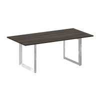 Onix Direct Lux Стол переговорный О-обр. м/к M-O.MO-PRG-19 Дуб Мали/Нержавеющая Сталь/Хром 1980*980*
