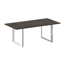 Onix Direct Lux Стол переговорный О-обр. м/к M-O.MO-PRG-19 Дуб Мали/Нержавеющая Сталь/Хром 1980*980*