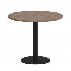 Onix Direct Стол круглый O.SPRG-1 Дуб Аризона/Металл Черный 900*900*750