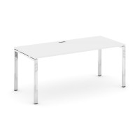 Style Project Direct Lux Стол письменный M-SN-6P.SR-024.M Белый/Нержавеющая Сталь/Хром 1580*800*750