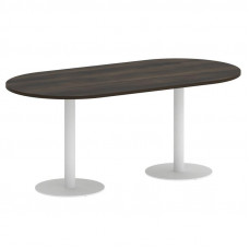 Onix Direct Стол овальный O.SPRG-3 Дуб Мали/Металл Белый 1800*900*750