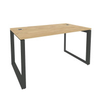 Onix Direct Стол рабочий руководителя на О-образном м/к O.MO-SRR-3.8 Тиквуд Светлый/Металл Антрацит