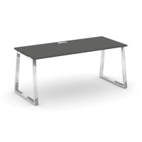 Стайл Проджект Директ Люкс Стол письменный M-SN-6T1.SR-023.M Антрацит NEW/Нержавеющая Сталь/Хром 138