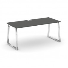Стол письменный Стайл Проджект Директ Люкс 1380*800*750 M-SN-6T1.SR-023.M Антрацит NEW/Нержавеющая Сталь/Хром