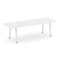 Style Project Direct Стол переговорный SN-6A.SPRG-258.3 Белый/Металл Белый 2580*980*750