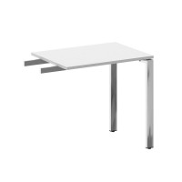 Metal System Direct Брифинг-приставка БП.ПР-2 Белый/Нержавеющая Сталь 800*600*750