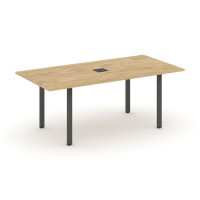 Style Project Direct Стол переговорный SN-6P.SPRG-198 Тиквуд Светлый/Металл Антрацит/Заглушка Металл