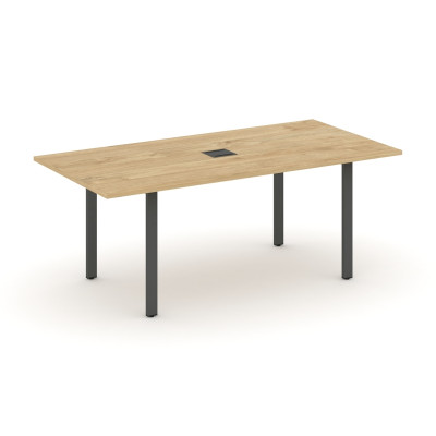 Style Project Direct Стол переговорный SN-6P.SPRG-198 Тиквуд Светлый/Металл Антрацит/Заглушка Металл