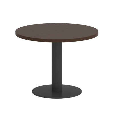 First Стол журнальный круглый KSJ-1 Венге Цаво/Металл Антрацит 600*600*450