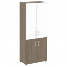 Yalta Шкаф LT.ST-1.2 R white Вяз Благородный/Стекло White 800*450*1987