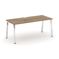 Style Project Direct Lux Стол письменный M-SN-6A.SR-016.M Дуб Табак/Нержавеющая Сталь/Хром 1980*700*