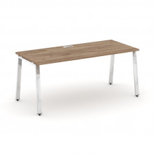 Style Project Direct Lux Стол письменный M-SN-6A.SR-016.M Дуб Табак/Нержавеющая Сталь/Хром 1980*700*